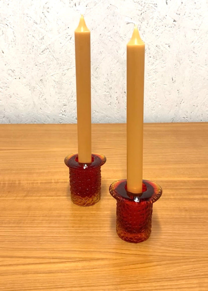 Set of Pukeberg Sweden candle holders