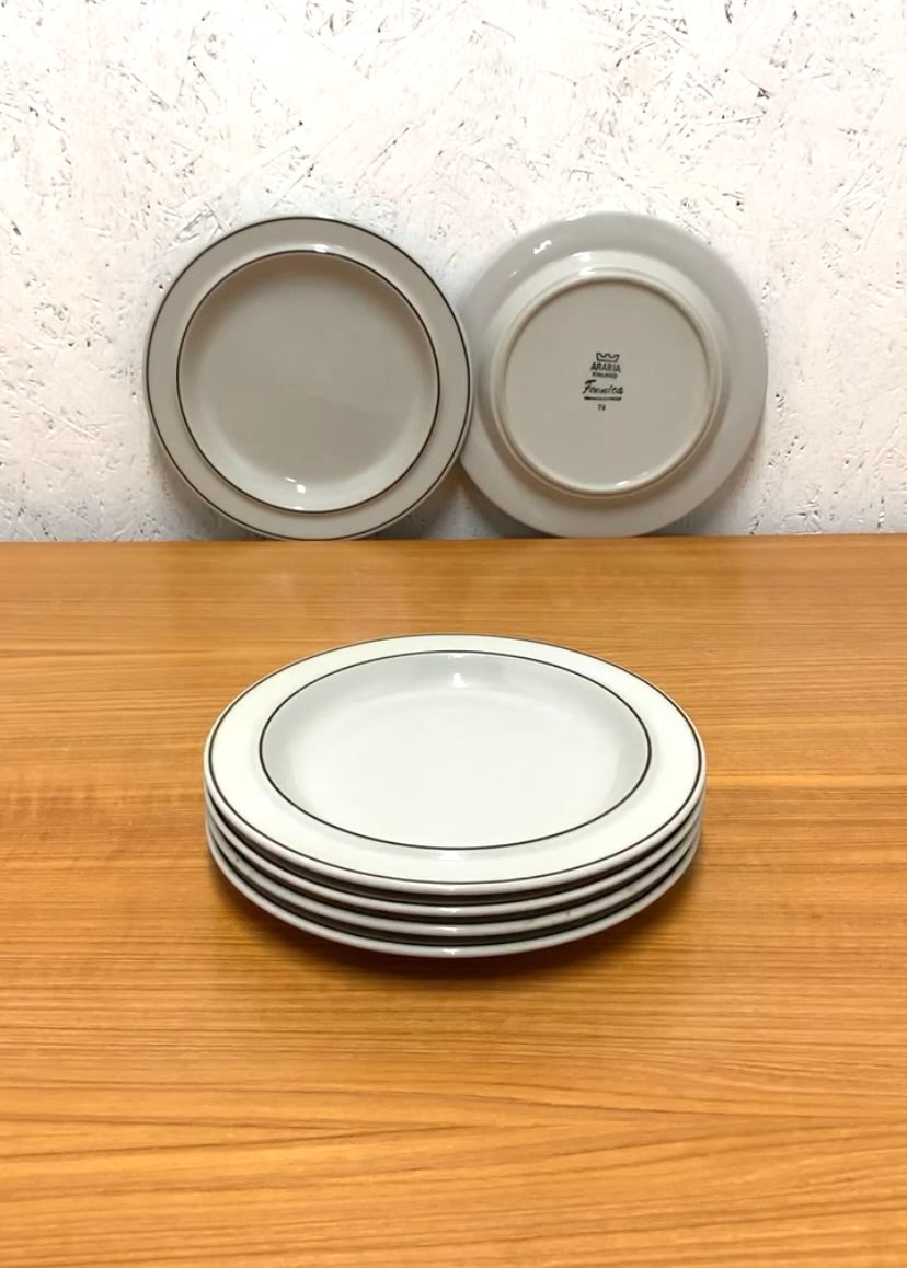 Set of 6 Plates Arabia Fennica, Ulla Procopé, Finland, 80's