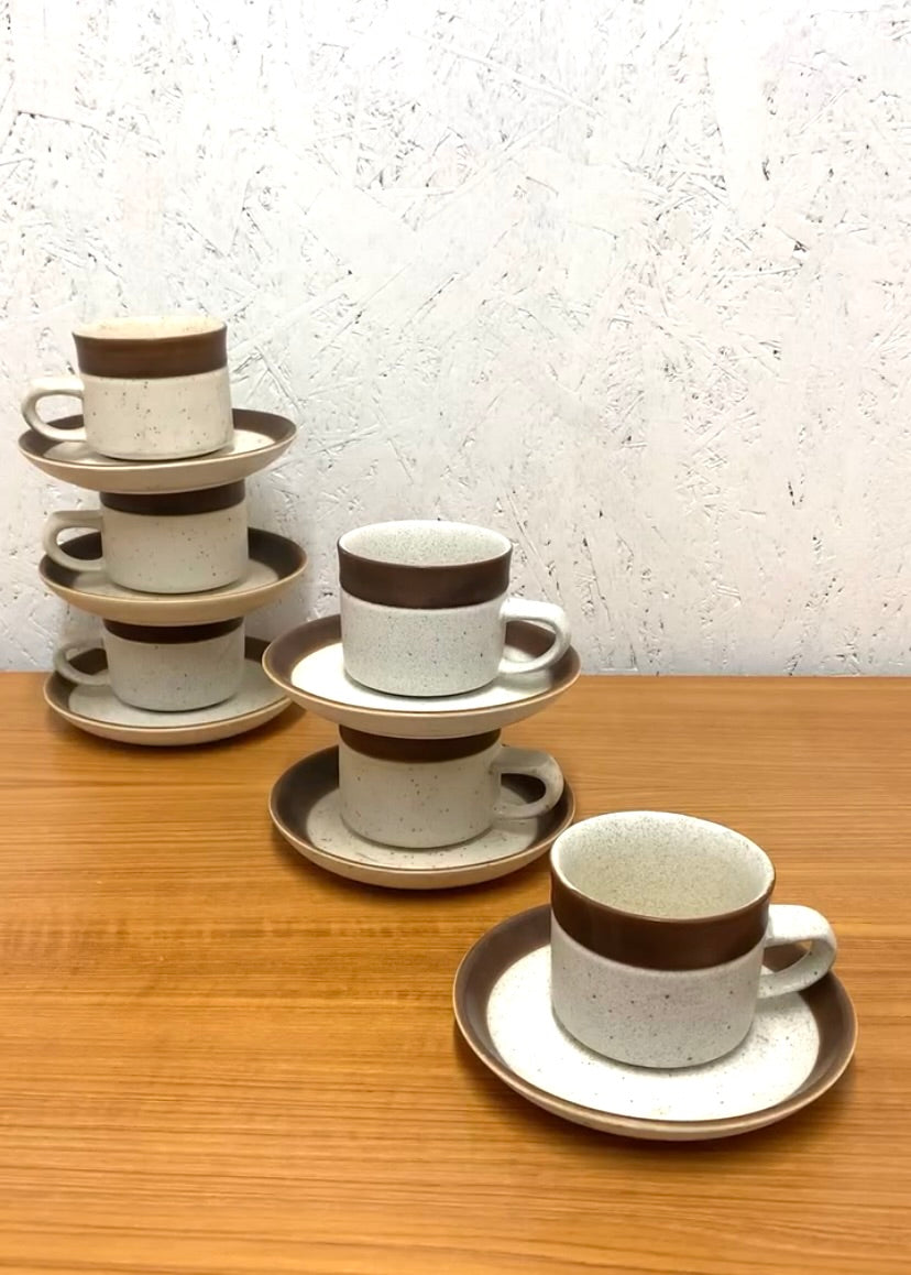 Set of 12 Stoneware “Karat” by Denby for IKEA, 70s