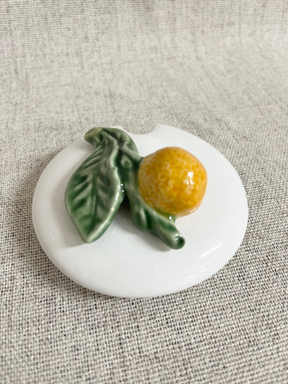 Bordallo Pinheiro orange jar