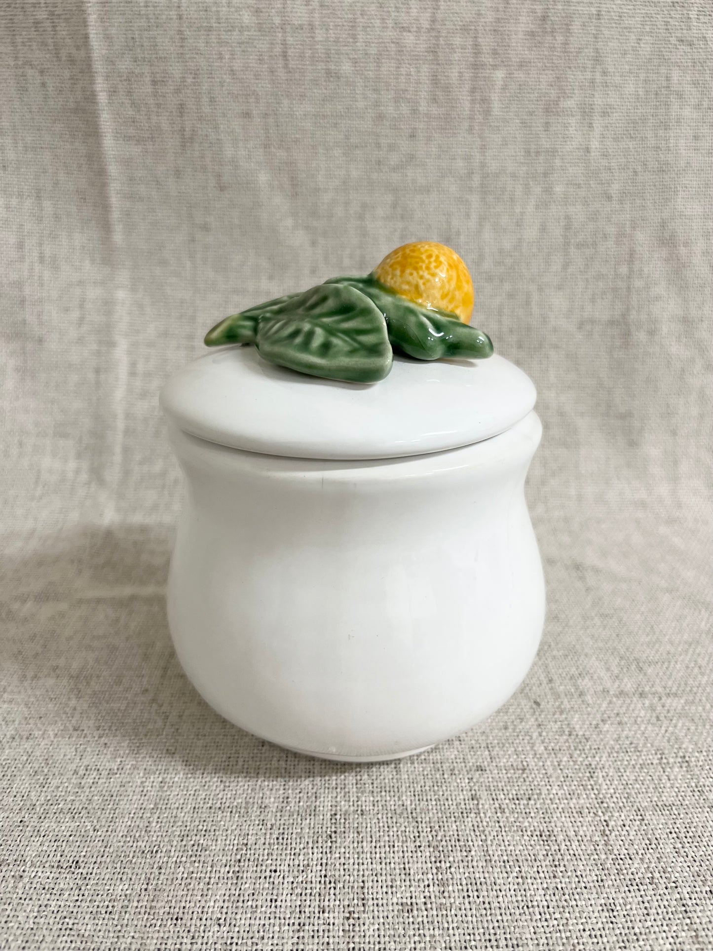 Bordallo Pinheiro orange jar