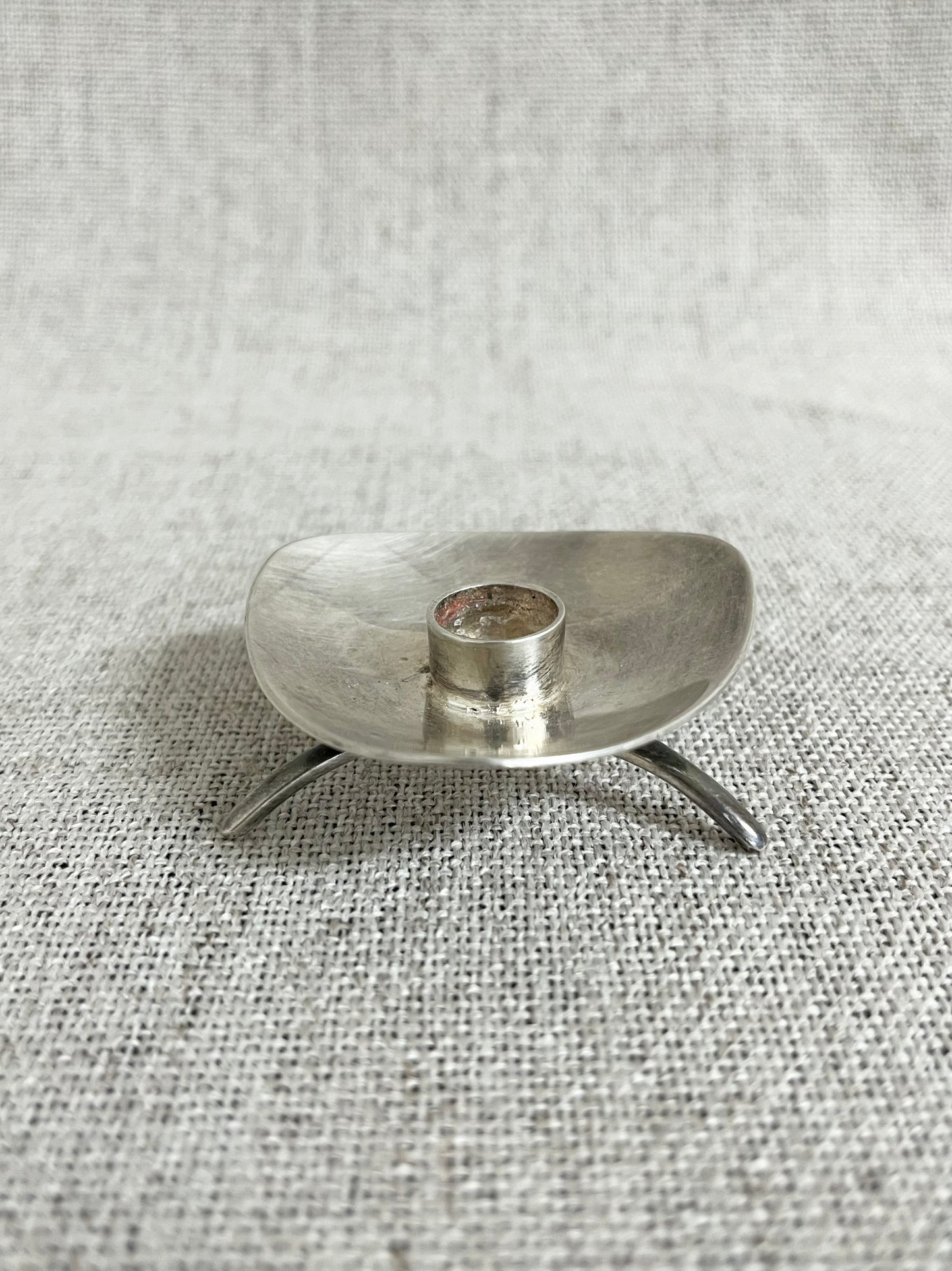 Danish silver plated candle holder by cobra alta 50/60’s