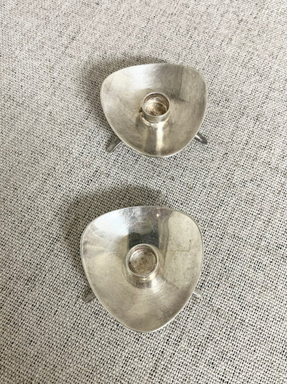 Danish silver plated candle holder by cobra alta 50/60’s