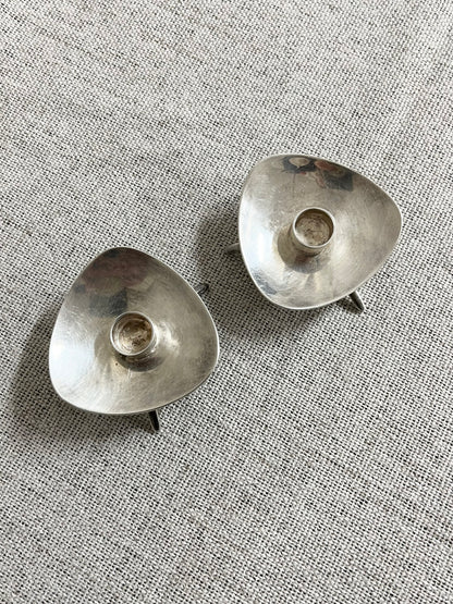 Danish silver plated candle holder by cobra alta 50/60’s