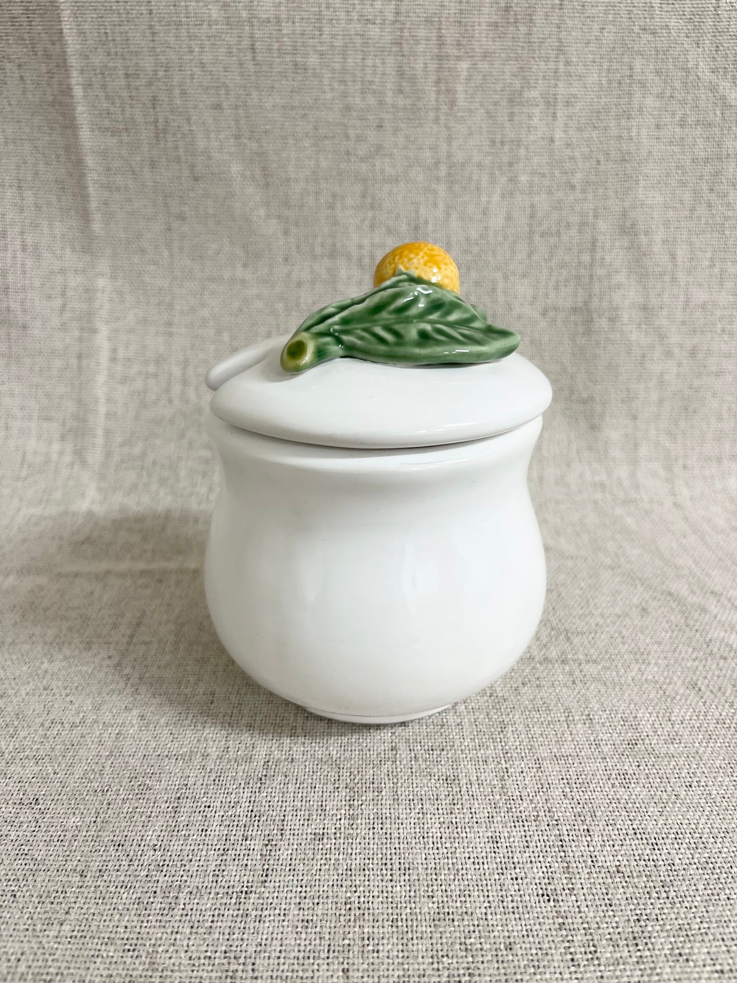 Bordallo Pinheiro orange jar