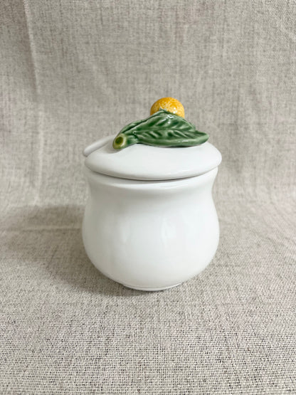 Bordallo Pinheiro orange jar
