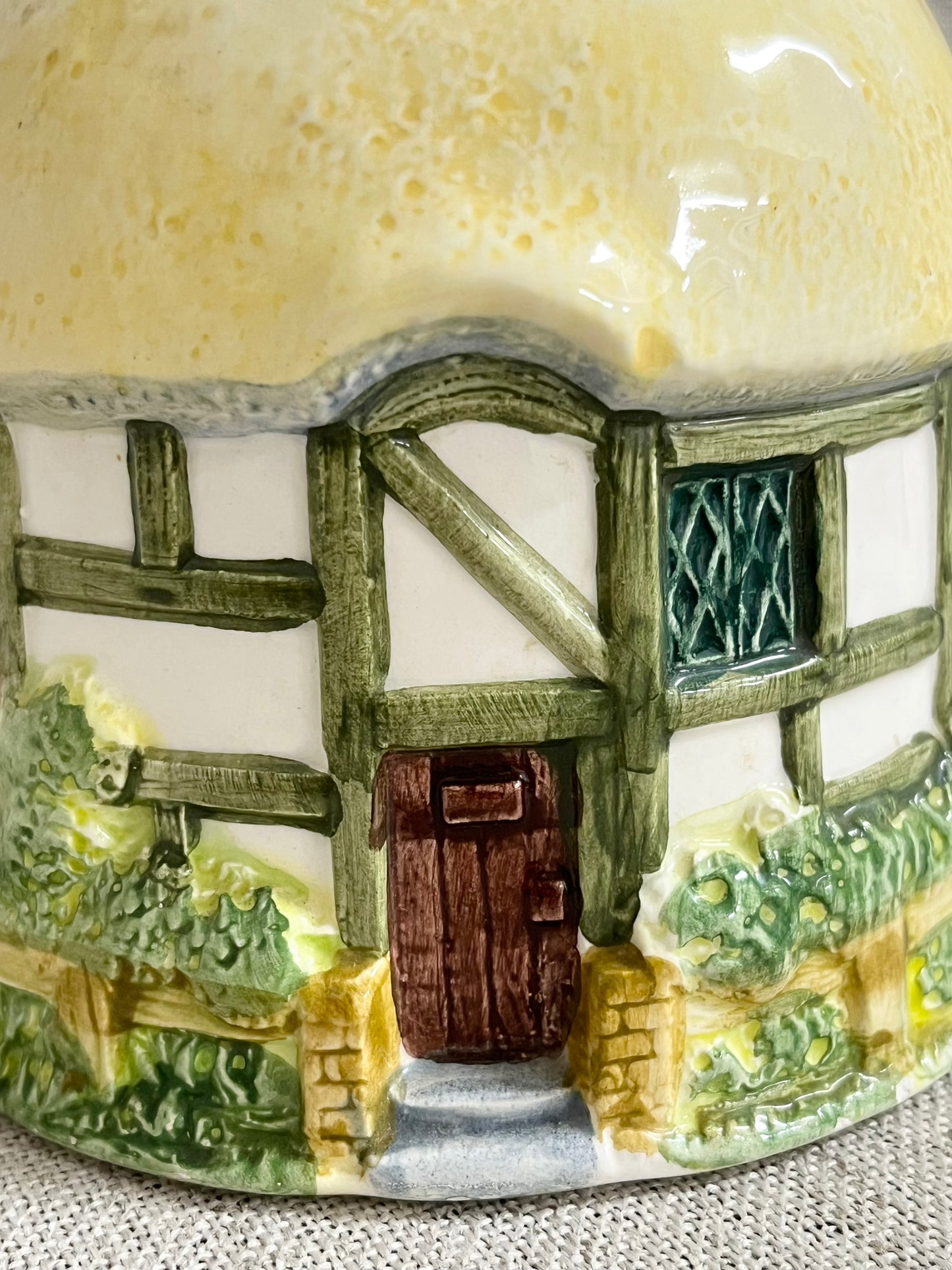 Cottage house teapot