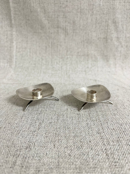 Danish silver plated candle holder by cobra alta 50/60’s