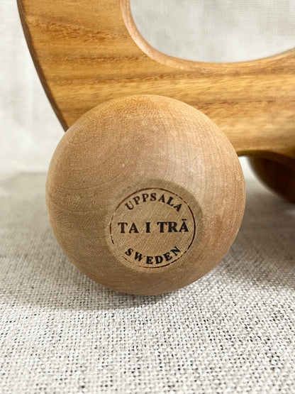 Wooden moose massage roller