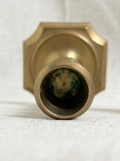 Pair of Swedish Brass Candlesticks