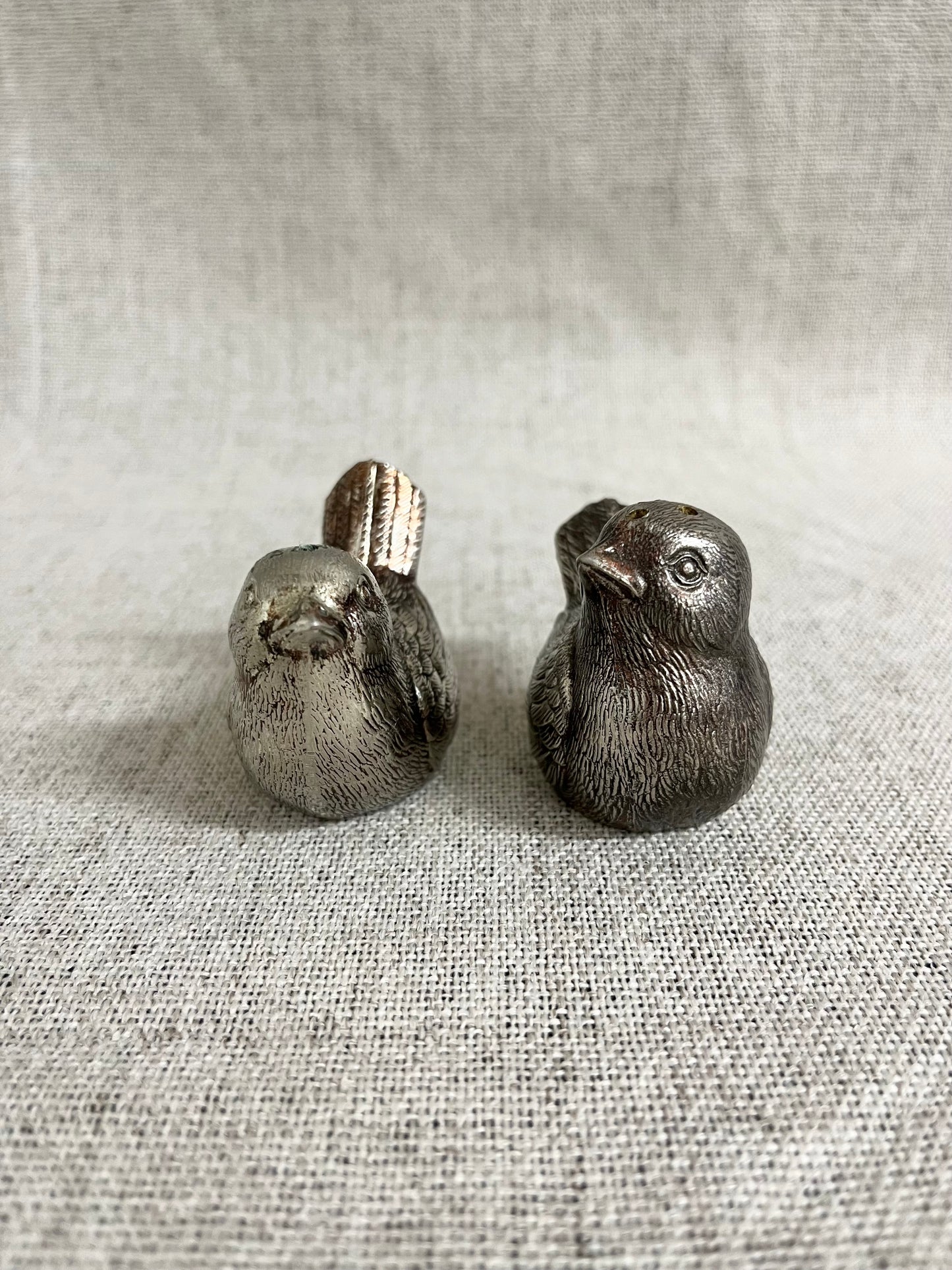 Pair of Salt and Pepper Birds