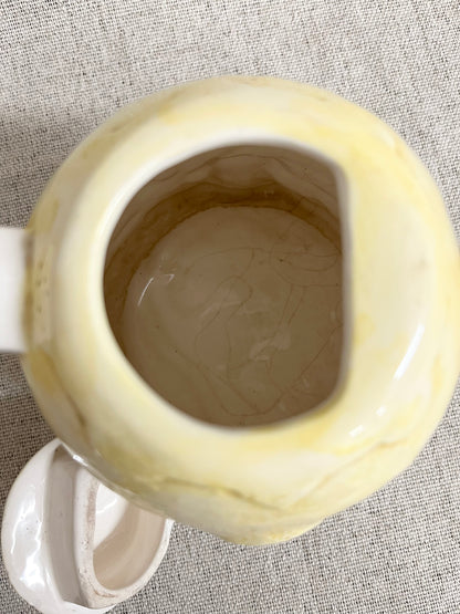 Cottage house teapot