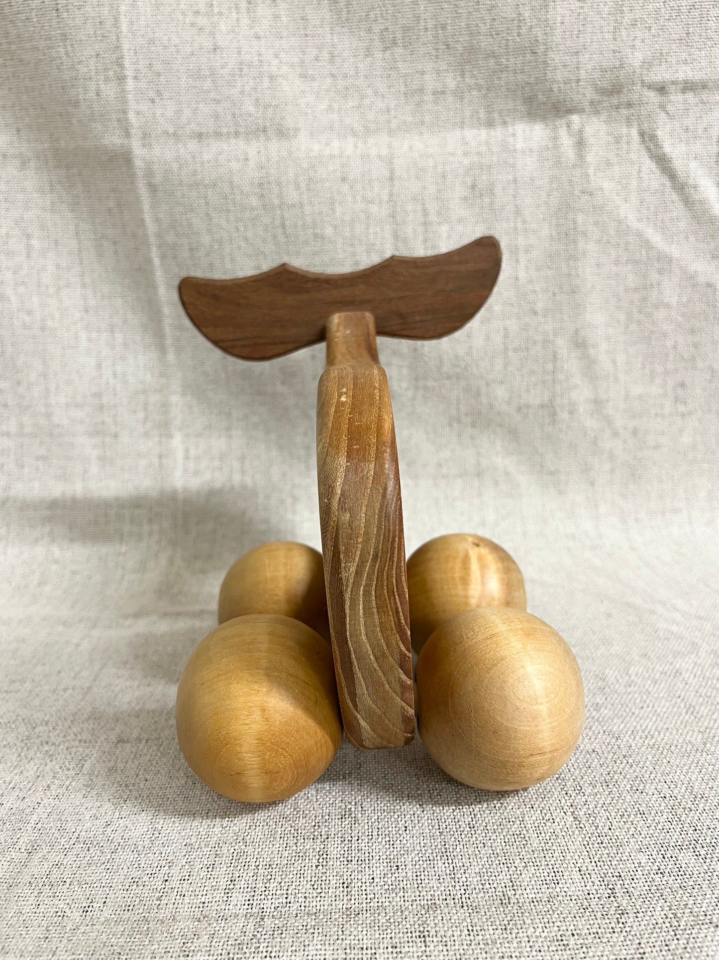 Wooden moose massage roller