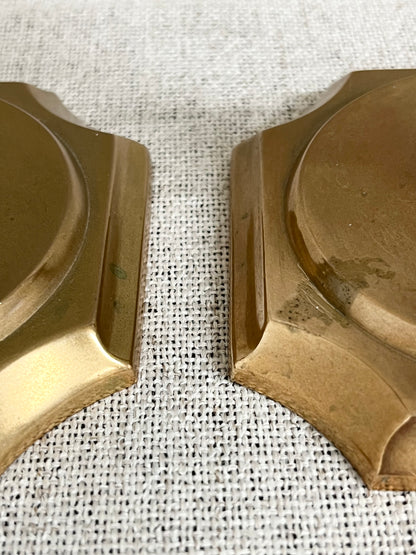 Pair of Swedish Brass Candlesticks