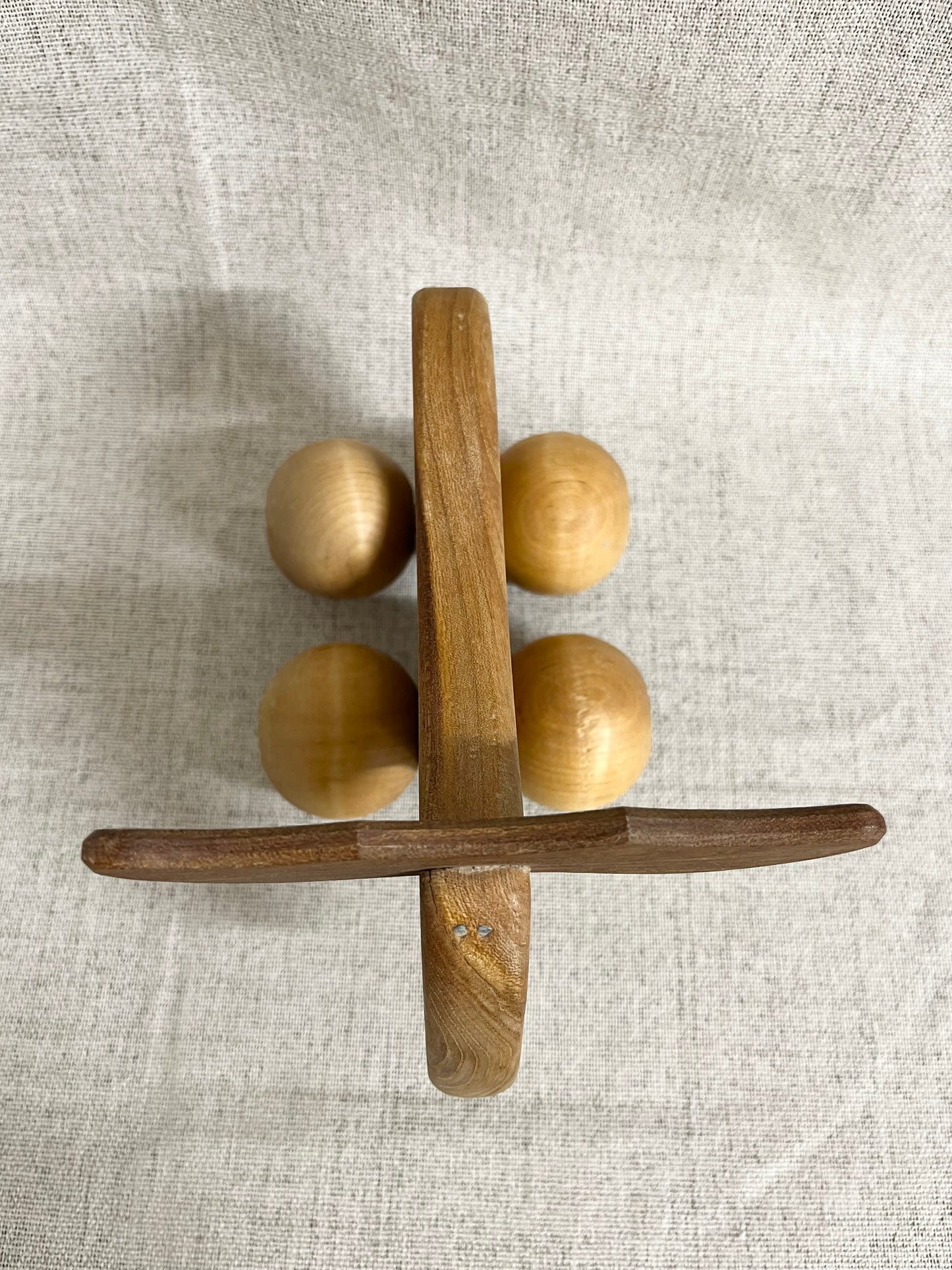 Wooden moose massage roller
