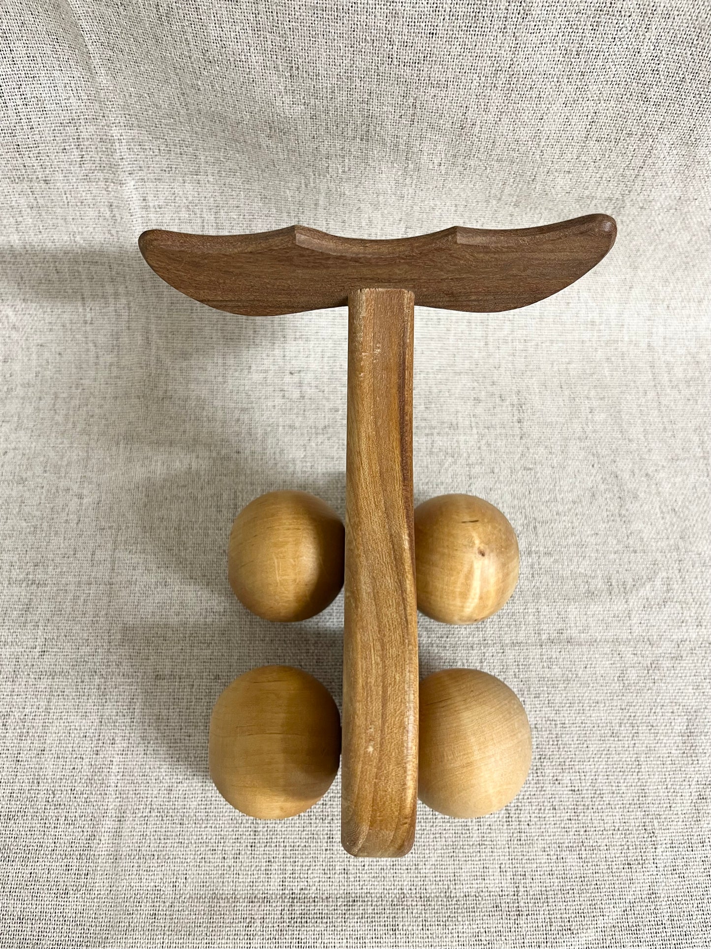 Wooden moose massage roller