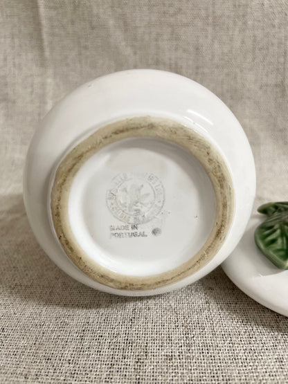 Bordallo Pinheiro orange jar