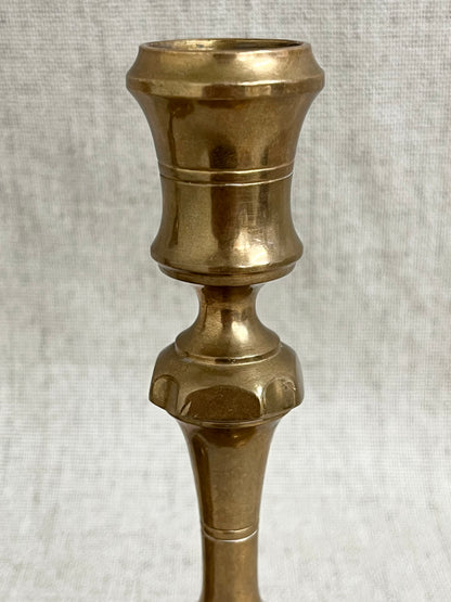 Pair of Swedish Brass Candlesticks