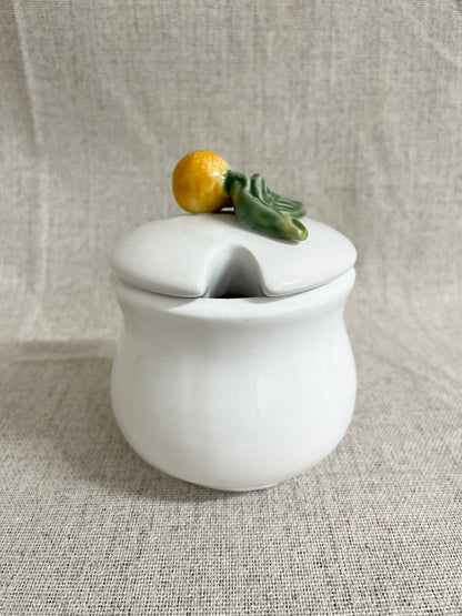 Bordallo Pinheiro orange jar