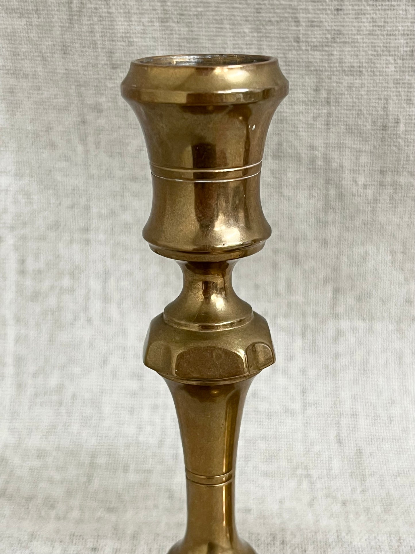 Pair of Swedish Brass Candlesticks
