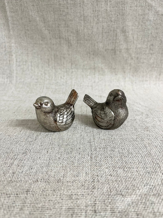 Pair of Salt and Pepper Birds