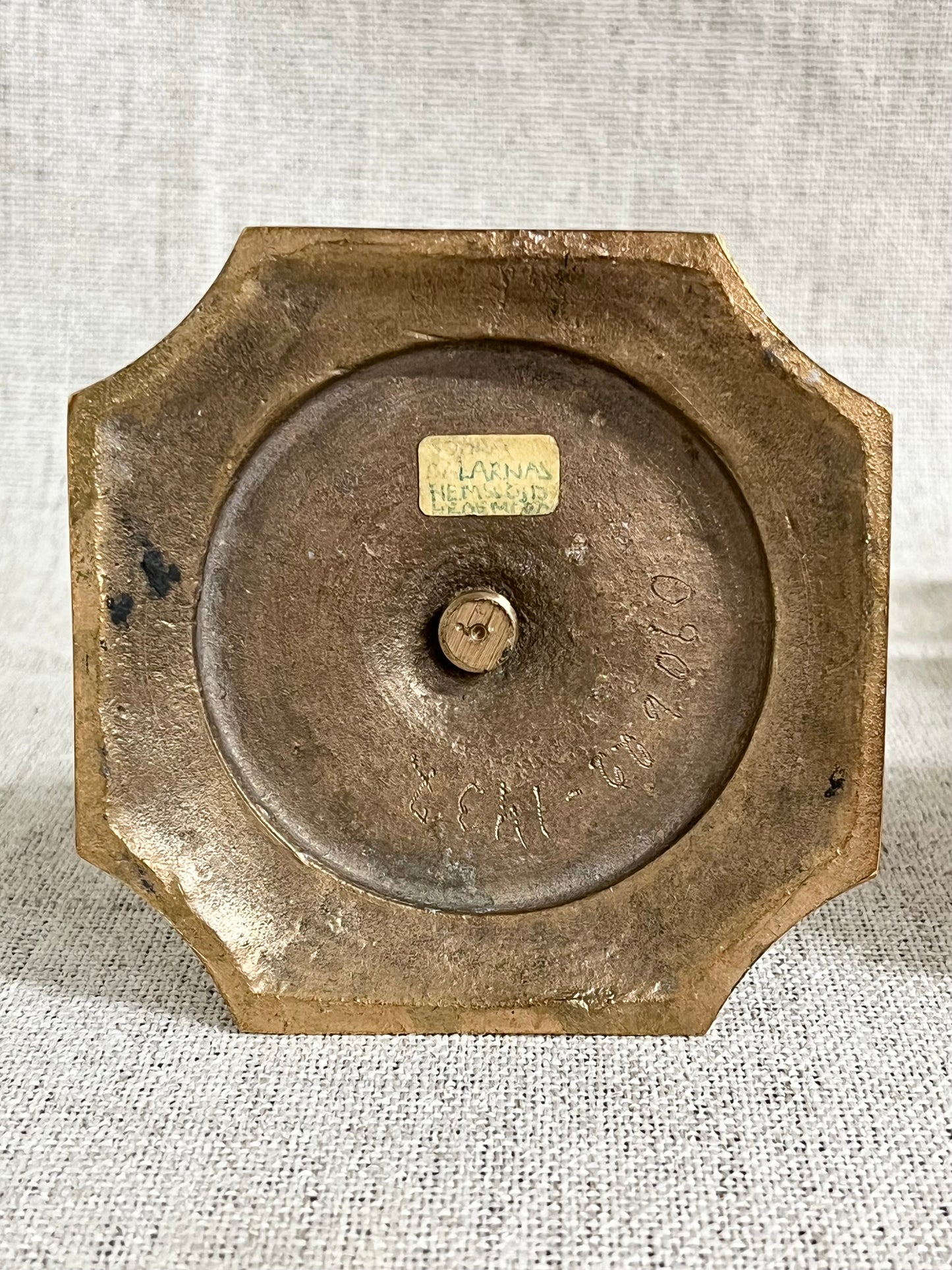 Pair of Swedish Brass Candlesticks