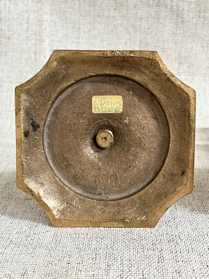 Pair of Swedish Brass Candlesticks