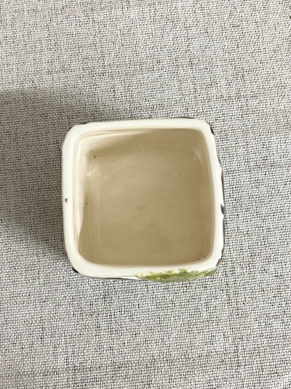 Hand-painted english cottage jar